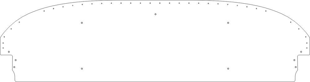 Van's Aircraft RV-7/9 panel template, variant 2