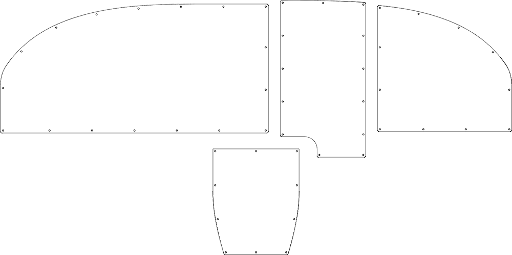 Aerosport Products RV-10 panel template, variant 2