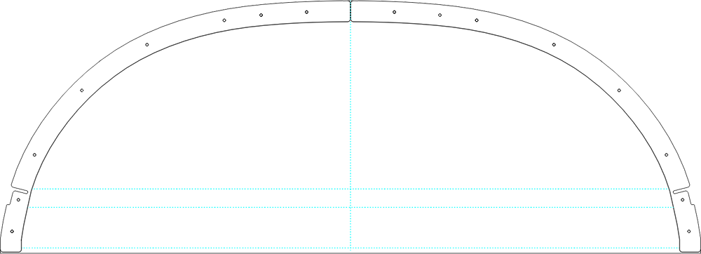 Van's Aircraft RV-8 panel template, variant 2