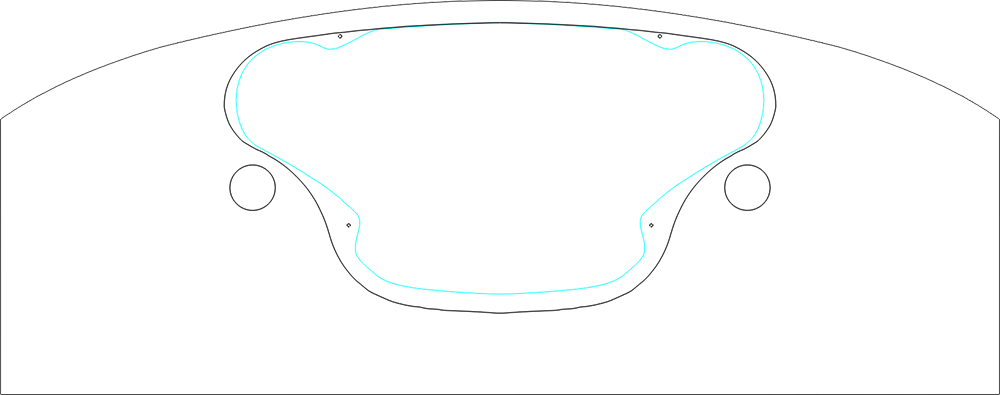 Cessna 120 instrument panel template