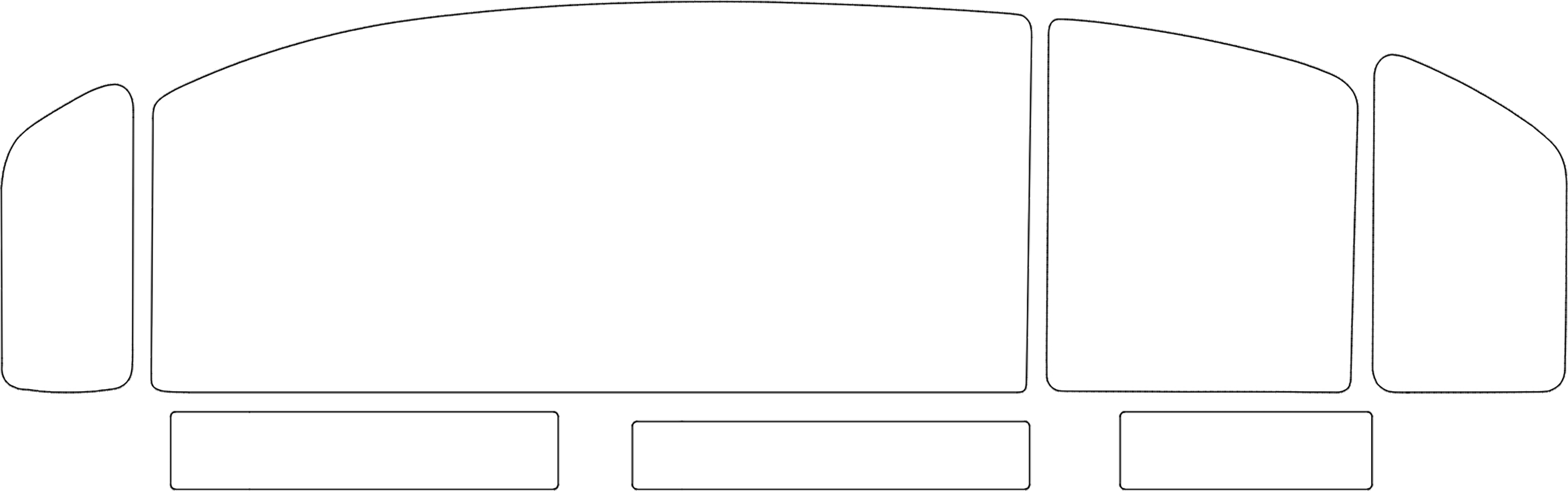 Glasair Aviation Glastar panel template, variant 2