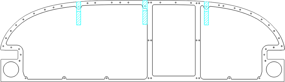 Van's Aircraft RV-7/9 panel template: Oversize / Offset