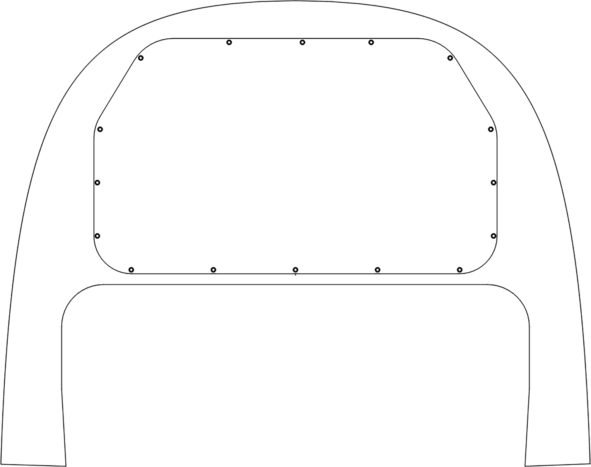 Papa 51 Thunder Mustang instrument panel template