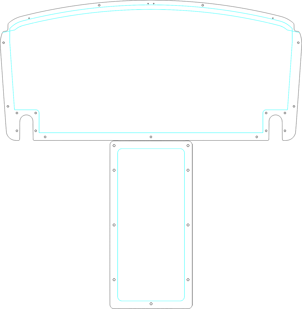 Aeroprakt Aircraft A32 instrument panel template