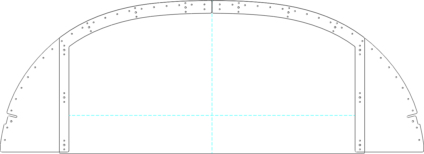 Van's Aircraft RV-8 panel template, variant 5