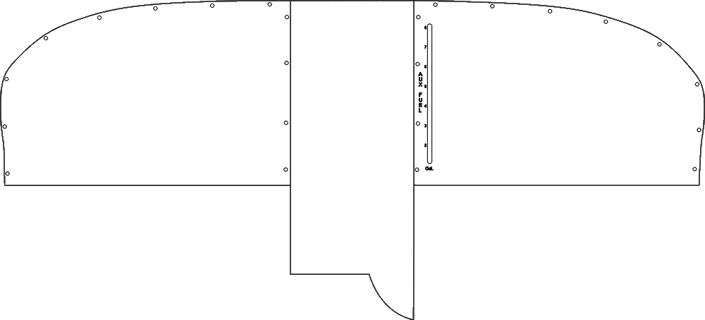 Glasair Aviation Glasair II panel template, variant 2