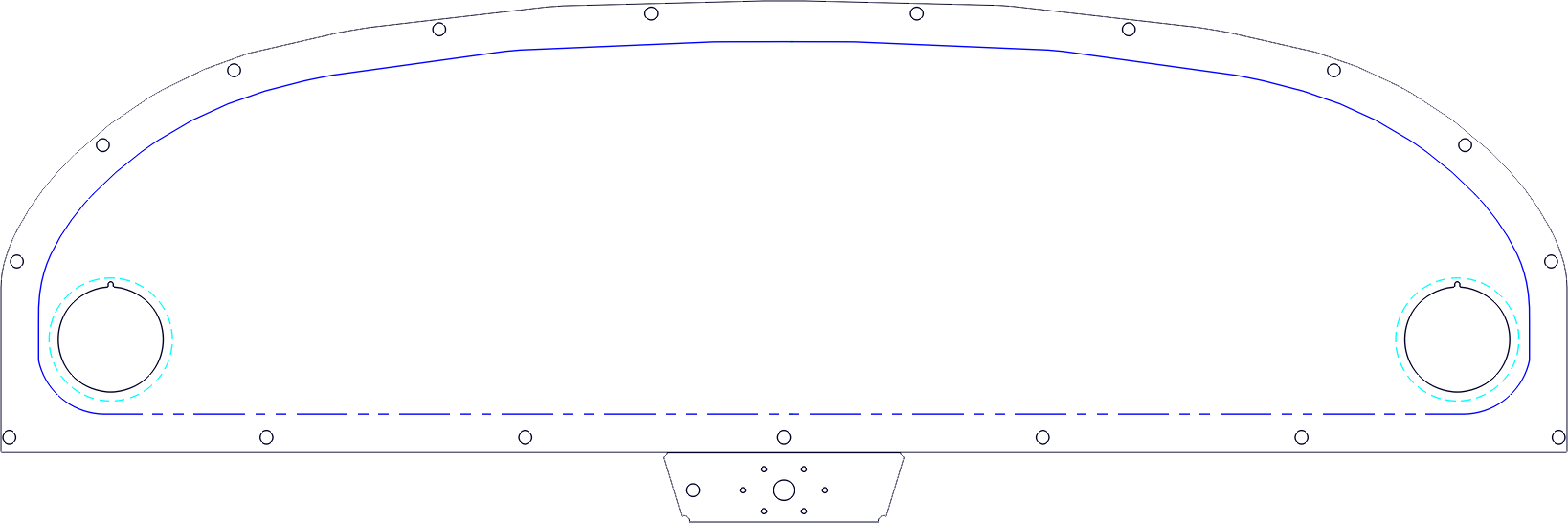 RANS Aircraft S-20 / S-21 panel template, variant 2