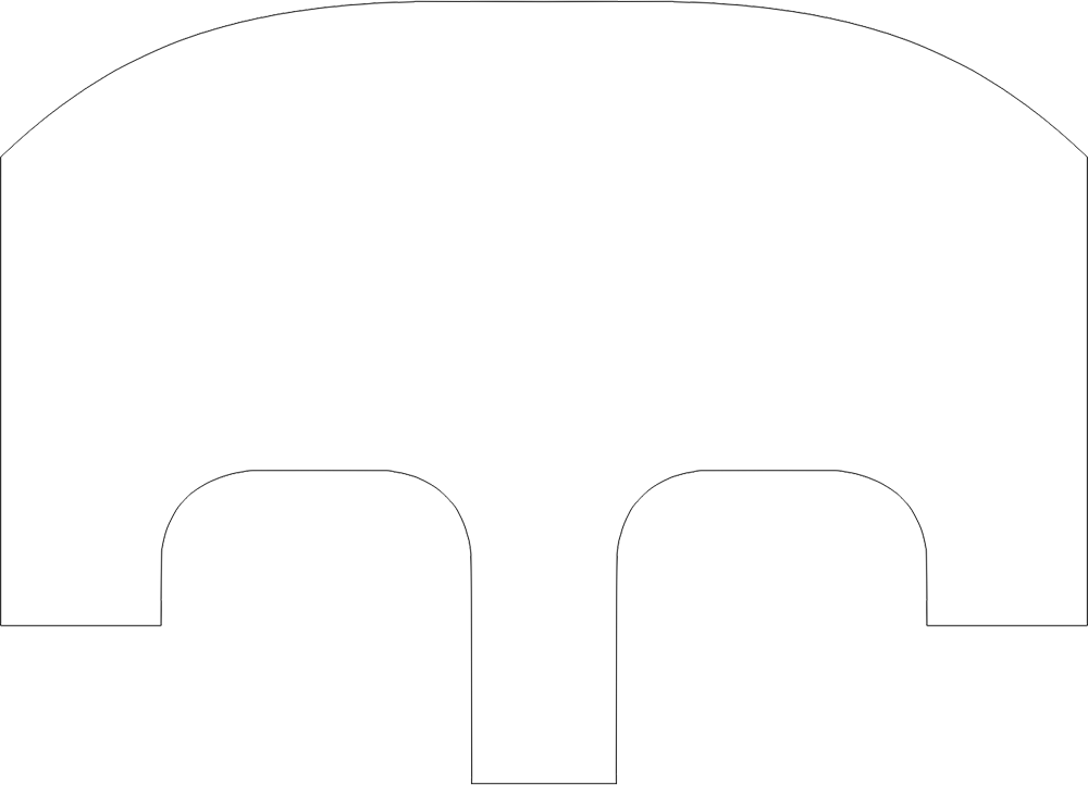 Rutan Long-Ez panel template, variant 3