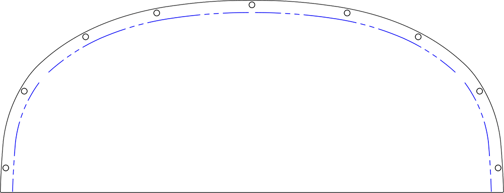 RANS Aircraft S-7S Courier instrument panel template
