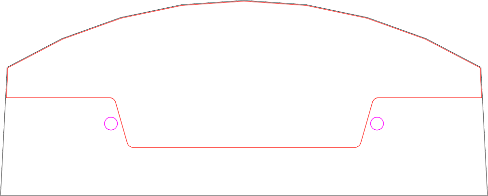 Stinson Aircraft Company 108 instrument panel template