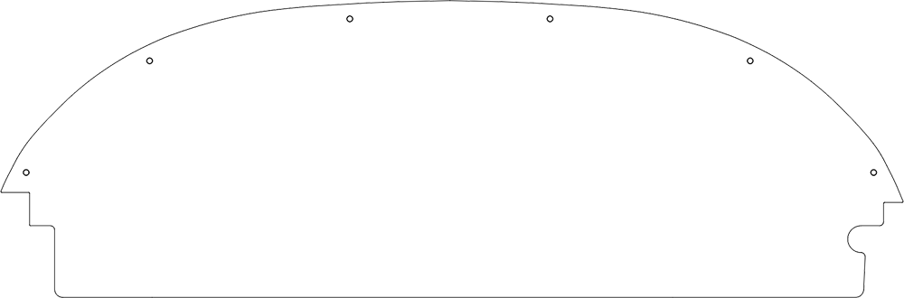 Piper Aircraft PA-18 panel template, variant 1