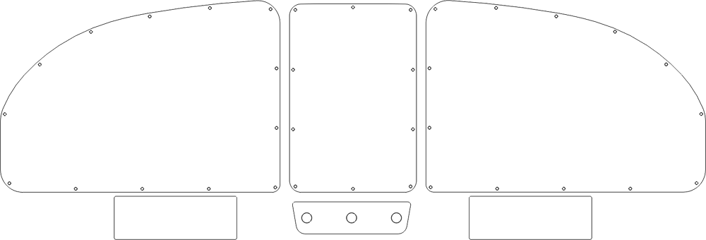 RANS Aircraft S-20/21 instrument panel template