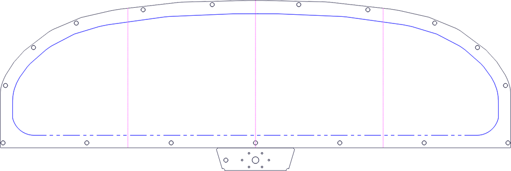 RANS Aircraft S-20 / S-21 panel template, variant 3
