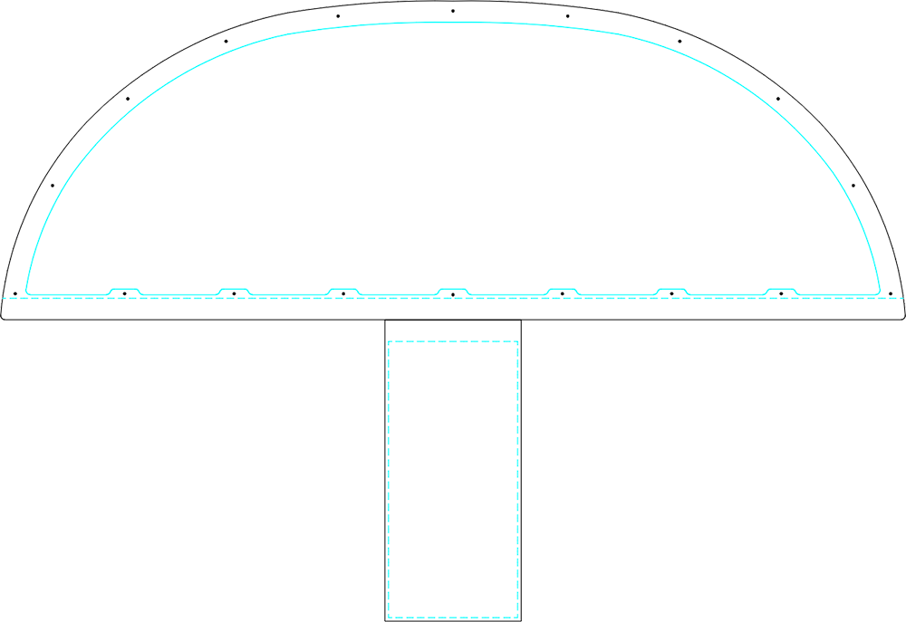 STOL Sport Aviation STOL CH 750 panel template, variant 1