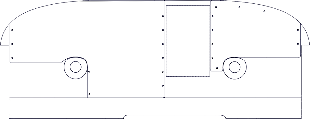 Piper Aircraft PA-24 instrument panel template