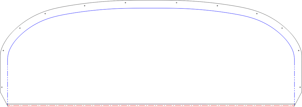 RANS Aircraft S-20 / S-21 · Tall panel instrument panel template