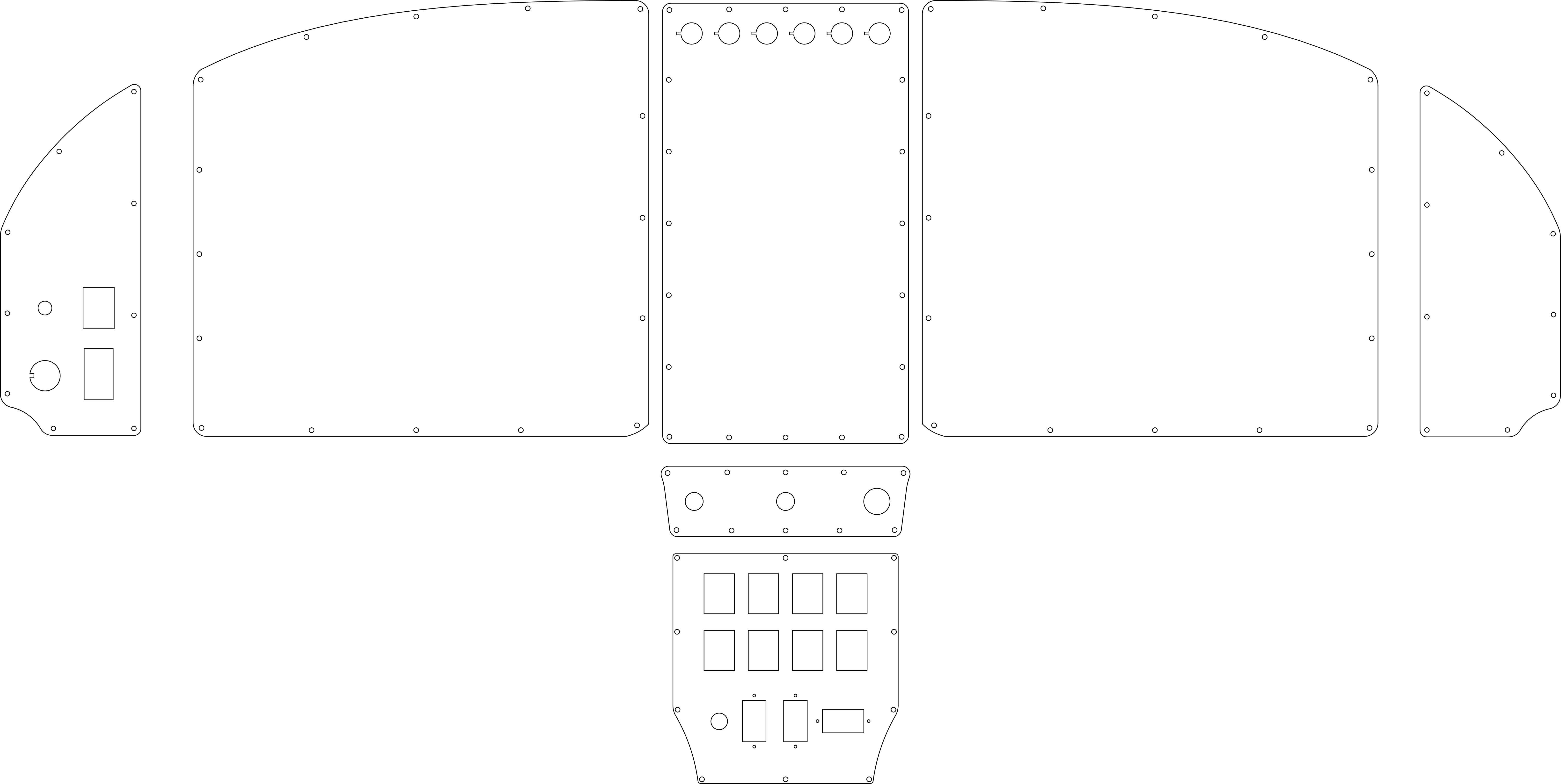 Van's Aircraft RV-10 panel template, variant 2