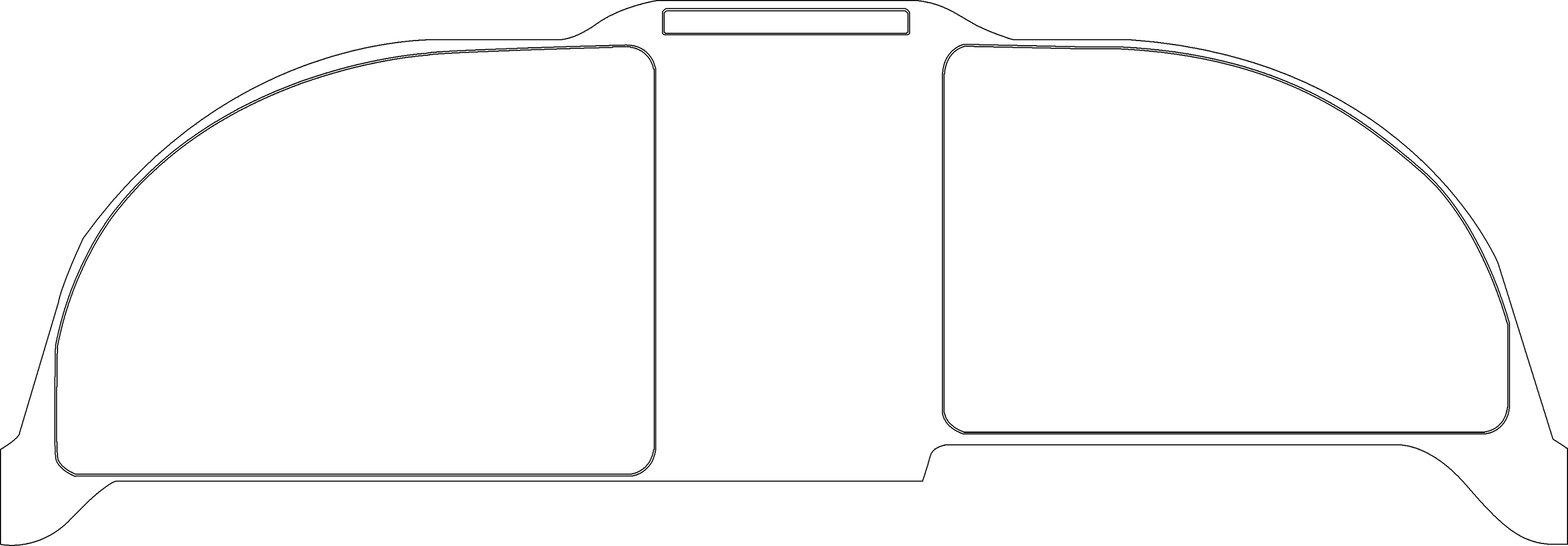 Lancair International 2000 / FG instrument panel template