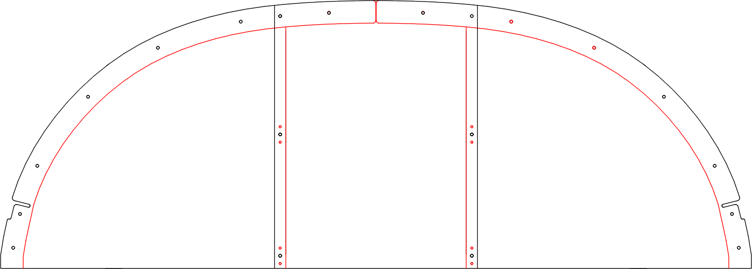 STOL Sport Aviation RV-8 / RV-8A instrument panel template