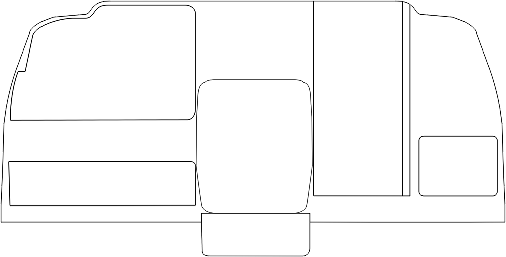 Beechcraft Baron 55 instrument panel template