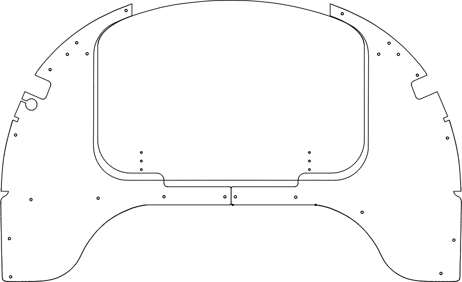 Yakovlev Yak-52 instrument panel template