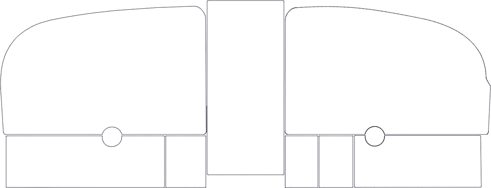 Cessna 337 Skymaster instrument panel template