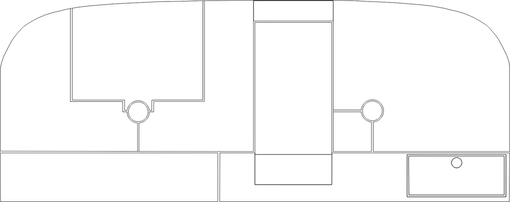 Cessna 182S instrument panel template