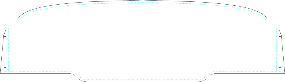 Beechcraft BE65 / C90 instrument panel template