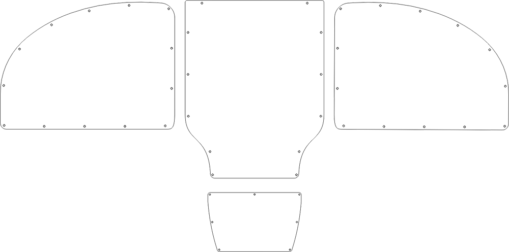 Aerosport Products RV-10 panel template, variant 1