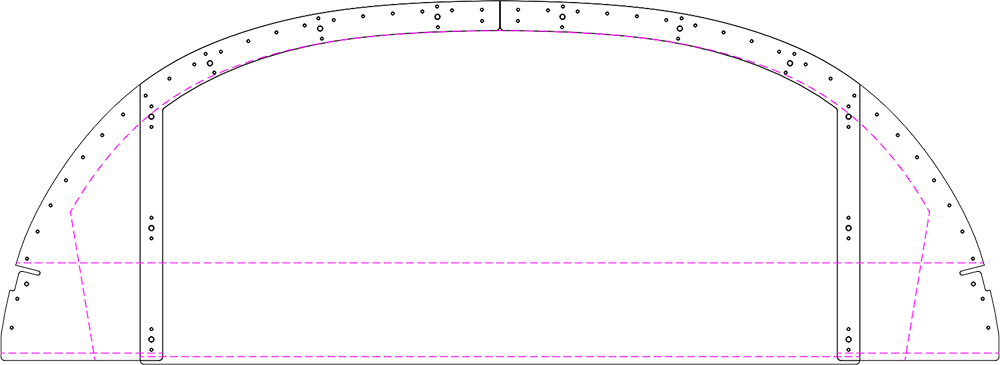 Van's Aircraft RV-8/8A instrument panel template