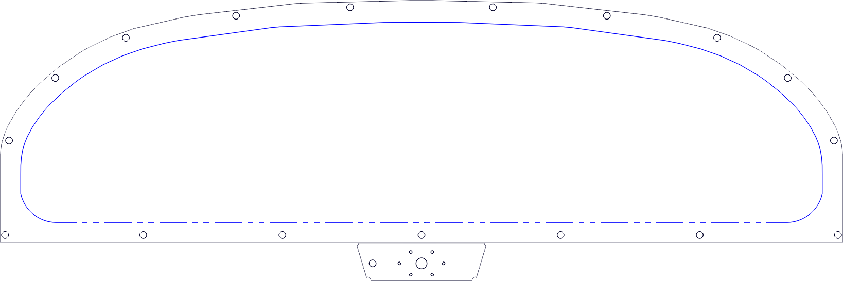 RANS Aircraft S-20 / S-21 instrument panel template