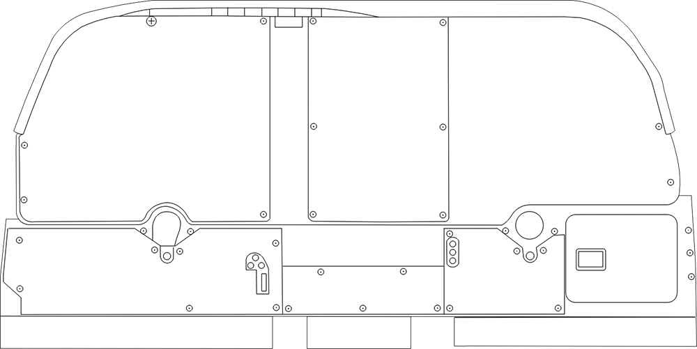 Beechcraft A36 panel template, variant 2