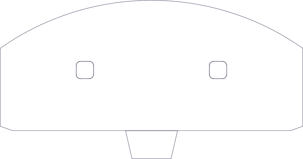 Cessna 150F instrument panel template
