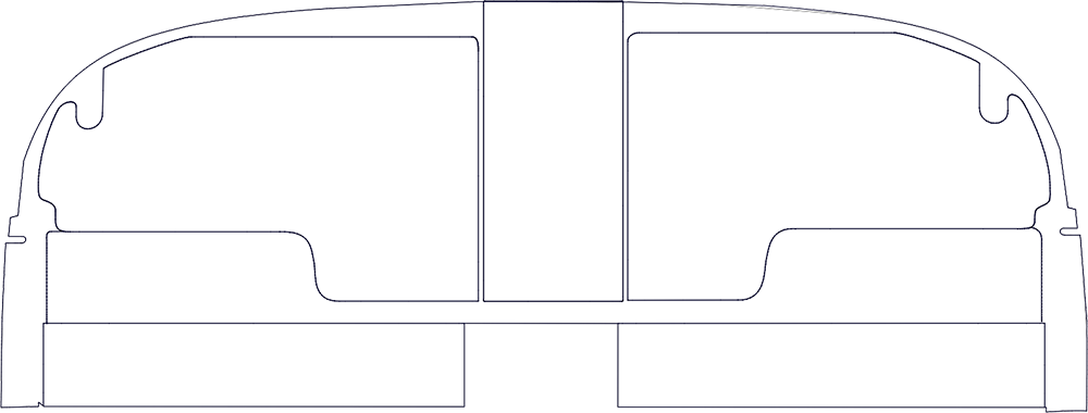 Piper Aircraft PA-23 instrument panel template